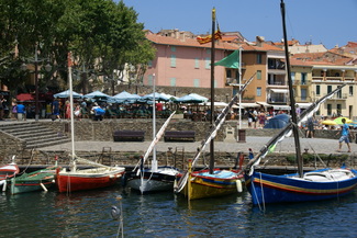 Catalan boats in Collioure harbour