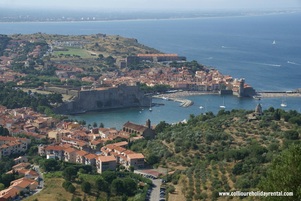 The view of Collioure from Fort Elme