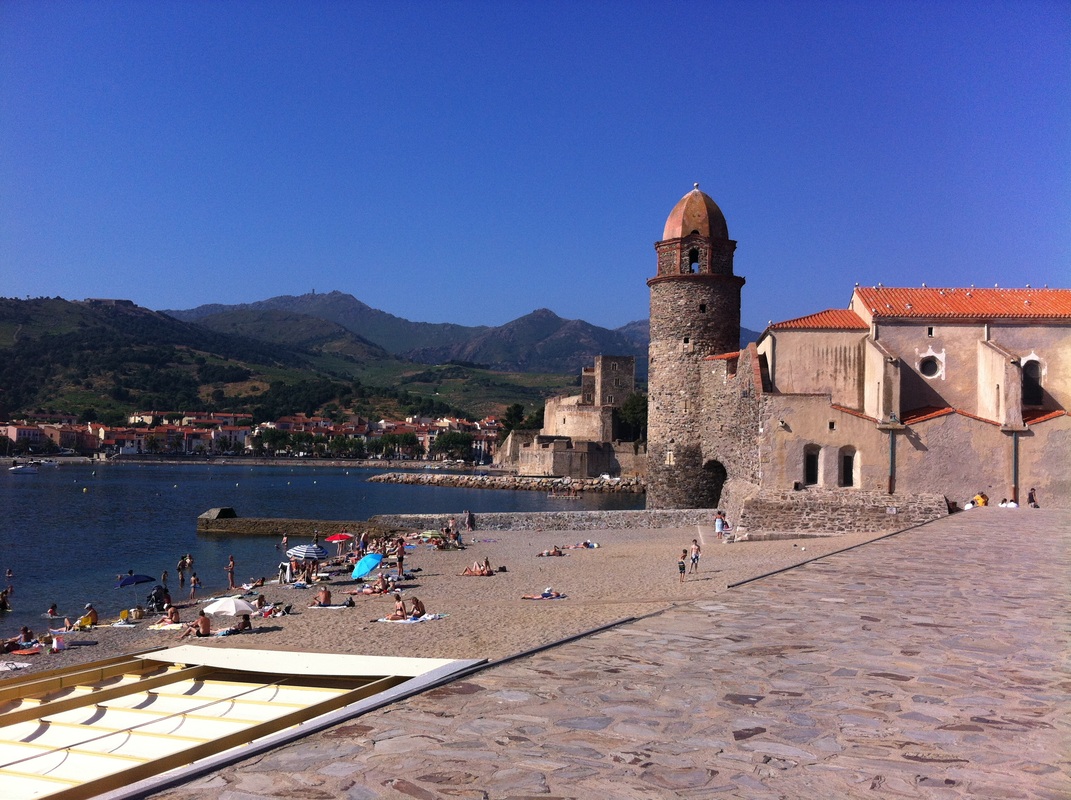 St Vincent beach in Collioure