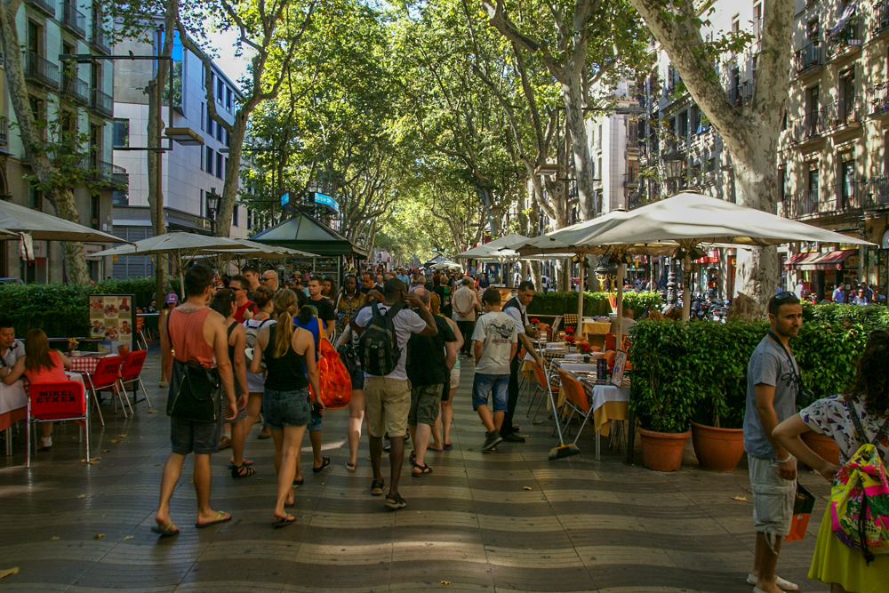 Picture of Las Ramblas in Barcelona